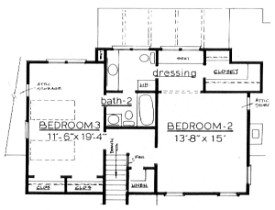 Country Plan F-2378 second floor