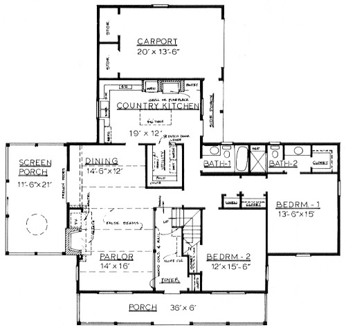 Country Log Plan L-2540 First Floor