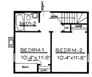 Country Plan L-950 Second Floor