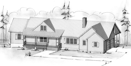 Country Home Plan Alternate F-1300