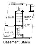 Country Plan F-1338 Basement Stairs