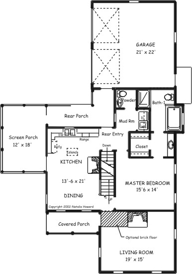 Country Plan F-1430 Alternate First Floor