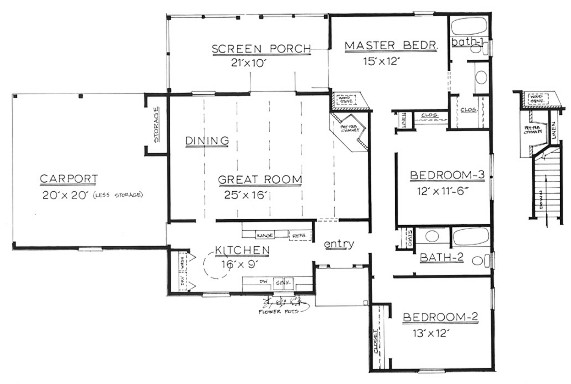 Country Plan F-1441 First Floor