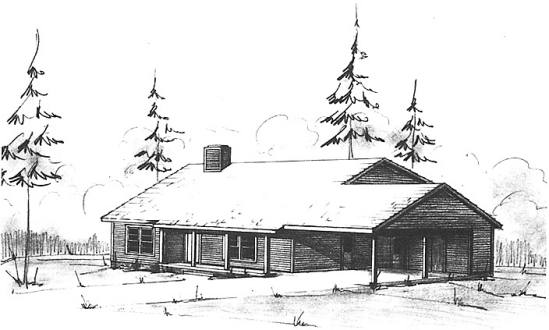 Country Contemporary Plan C-1450