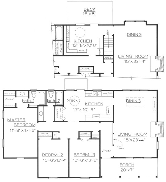 Country Plan F-1460 First Floor