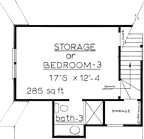Country House Plan F-1505 Second Floor