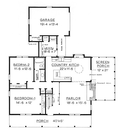 Country Home Plan F-1553