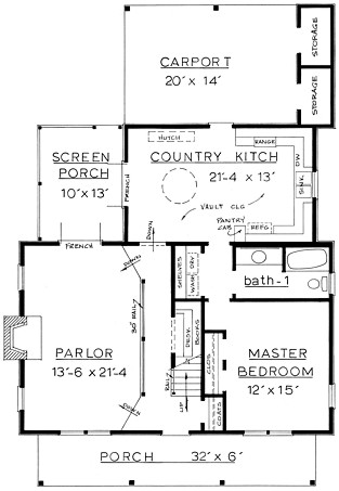 Country Home Plan F-1586