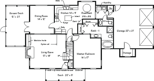 Country Plan L-1680 First Floor