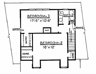 Country Plan F-1796 - Second Floor