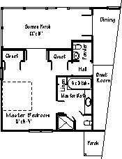 Country Plan F-1796 Alternate with Master Bath