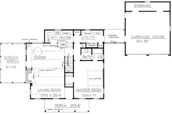 Country Plan F-1800 First Floor