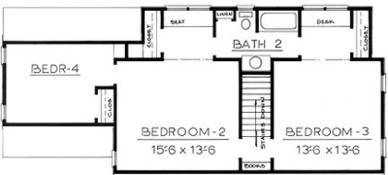 Country Plan F-1860 Second Floor