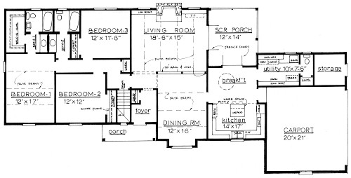 Country Home Plan F-1805
