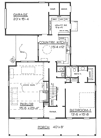 Country Plan F-1860 First Floor