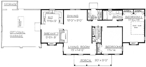 Country Plan F-1945 First Floor