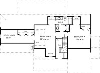 Country Home Plan F-2110 Alternate 2nd floor
