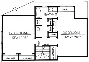 Country Plan F-2230 Second Floor