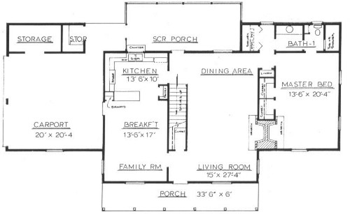 Country Plan F-2300 First Floor