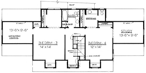 Country Plan F-2540 Second Floor
