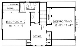 Country Plan F-2544 Second Floor
