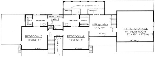Country Plan F-2670 Second Floor