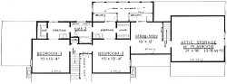 Country Home Plan F-2670 Second Floor
