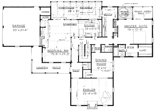 Country Plan F-3110 First Floor